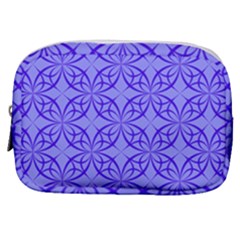 Decor Pattern Blue Curved Line Make Up Pouch (small)