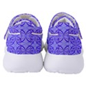 Decor Pattern Blue Curved Line Women s Velcro Strap Shoes View4