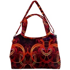 Background Fractal Abstract Double Compartment Shoulder Bag