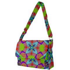 Farbenpracht Kaleidoscope Pattern Full Print Messenger Bag