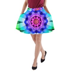 Ornament Kaleidoscope A-line Pocket Skirt