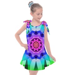 Ornament Kaleidoscope Kids  Tie Up Tunic Dress