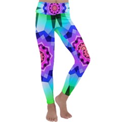 Ornament Kaleidoscope Kids  Lightweight Velour Classic Yoga Leggings