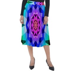Ornament Kaleidoscope Classic Velour Midi Skirt 