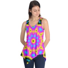 Background Fractal Structure Sleeveless Tunic