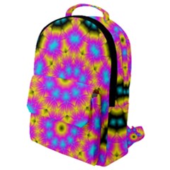 Background Fractal Structure Flap Pocket Backpack (small)