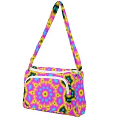 Background Fractal Structure Front Pocket Crossbody Bag