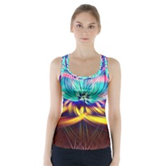 Colorful Chakra Lsd Spirituality Racer Back Sports Top by Pakrebo