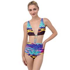 Colorful Chakra Lsd Spirituality Tied Up Two Piece Swimsuit