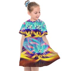 Colorful Chakra Lsd Spirituality Kids  Sailor Dress