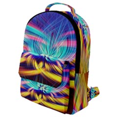 Colorful Chakra Lsd Spirituality Flap Pocket Backpack (small)