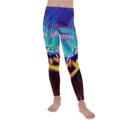 Colorful Chakra Lsd Spirituality Kids  Lightweight Velour Leggings