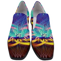 Colorful Chakra Lsd Spirituality Slip On Heel Loafers