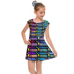 Pattern Background Creativity Kids  Cap Sleeve Dress by Pakrebo