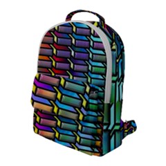 Pattern Background Creativity Flap Pocket Backpack (large)