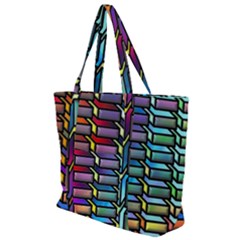 Pattern Background Creativity Zip Up Canvas Bag