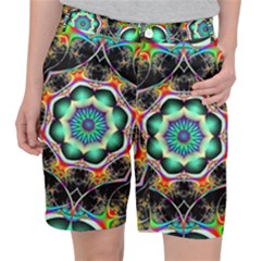 Fractal Chaos Symmetry Psychedelic Pocket Shorts