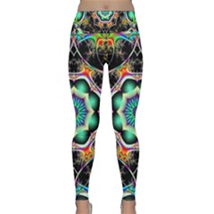 Fractal Chaos Symmetry Psychedelic Lightweight Velour Classic Yoga Leggings