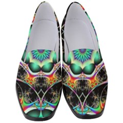 Fractal Chaos Symmetry Psychedelic Women s Classic Loafer Heels