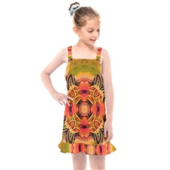 Fractals Graphic Fantasy Colorful Kids  Overall Dress