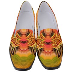 Fractals Graphic Fantasy Colorful Women s Classic Loafer Heels