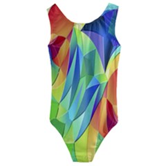 Modern Art Fractal Background Kids  Cut-out Back One Piece Swimsuit