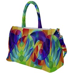 Modern Art Fractal Background Duffel Travel Bag