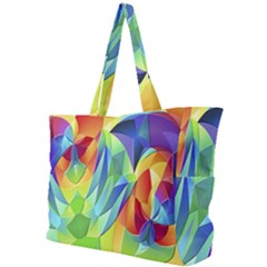 Modern Art Fractal Background Simple Shoulder Bag