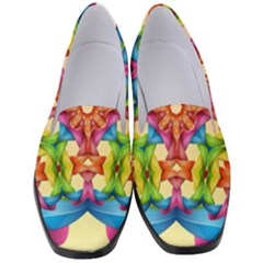 Pattern Tile Background Image Deco Women s Classic Loafer Heels