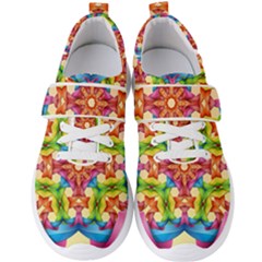 Pattern Tile Background Image Deco Men s Velcro Strap Shoes