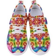 Pattern Tile Background Image Deco Women s Velcro Strap Shoes