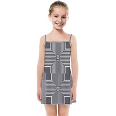 Construction Background Geometric Kids  Summer Sun Dress