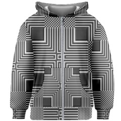 Construction Background Geometric Kids  Zipper Hoodie Without Drawstring