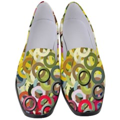 Pattern Background Abstract Color Women s Classic Loafer Heels