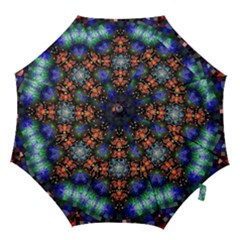 Mosaic Kaleidoscope Form Pattern Hook Handle Umbrellas (large)