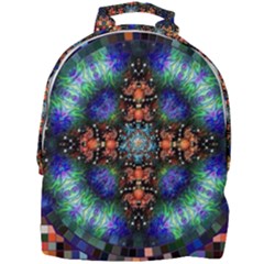 Mosaic Kaleidoscope Form Pattern Mini Full Print Backpack