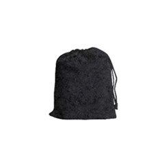 Back To Black Drawstring Pouch (xs) by WensdaiAmbrose