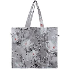 Blossoming Through The Snow Canvas Travel Bag by WensdaiAmbrose