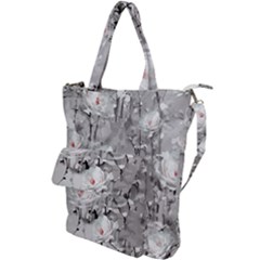 Blossoming Through The Snow Shoulder Tote Bag by WensdaiAmbrose