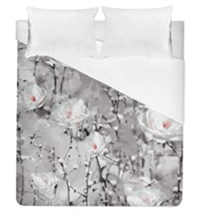 Blossoming Through The Snow Duvet Cover (queen Size) by WensdaiAmbrose