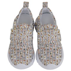 Egyptian Hieroglyphs Kids  Velcro No Lace Shoes by ArtworkByPatrick