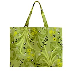 Seamless Pattern Green Garden Zipper Mini Tote Bag by Pakrebo