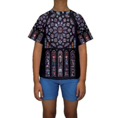 Rosette Cathedral Kids  Short Sleeve Swimwear