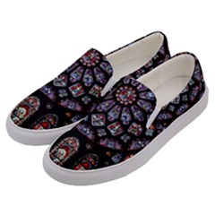 Rosette Cathedral Men s Canvas Slip Ons by Pakrebo