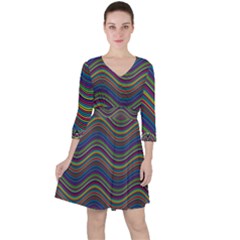 Decorative Ornamental Abstract Ruffle Dress