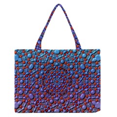 Tile Background Image Pattern 3d Zipper Medium Tote Bag by Pakrebo