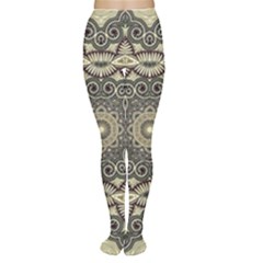 Surreal Design Graphic Pattern Tights by Pakrebo