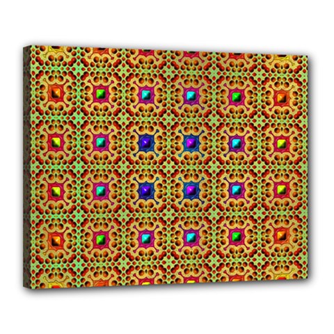 Background Image Tile Pattern Canvas 20  x 16  (Stretched)