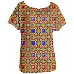 Background Image Tile Pattern Women s Oversized Tee