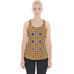 Background Image Tile Pattern Piece Up Tank Top